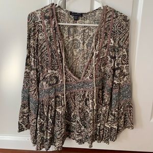 Boho long sleeve top